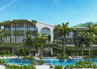 Astonishing studio apartments, with pool view, on Layan Beach beach