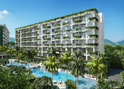 Astonishing studio apartments, with pool view, on Layan Beach beach