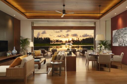 Incredible 2-bedroom villa, with lake view, on Natai Beach beach