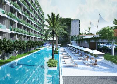 Fashionable 3-bedroom apartments, with sea view, on Layan Beach beach