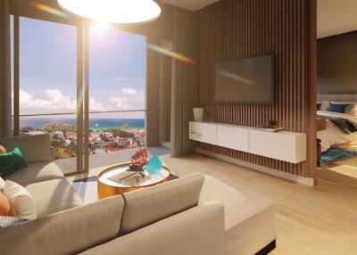 Cozy studio apartments, with pool view, on Karon beach