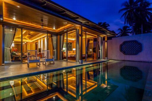 Chic premium 2-bedroom villa, with pool view and near the sea in Baba Beach Club project, on Natai Beach beach