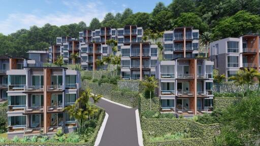 Chic 1-bedroom apartments, with sea view and near the sea, on Nai Yang beach