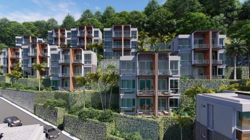 Chic 1-bedroom apartments, with sea view and near the sea, on Nai Yang beach