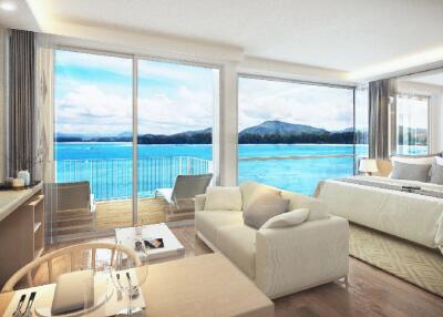 Chic 1-bedroom apartments, with sea view and near the sea, on Nai Yang beach