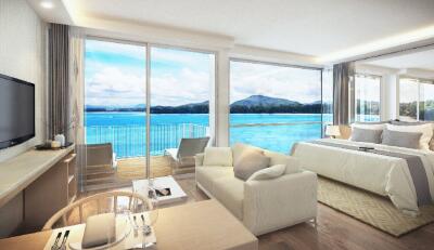 Chic 1-bedroom apartments, with sea view and near the sea, on Nai Yang beach