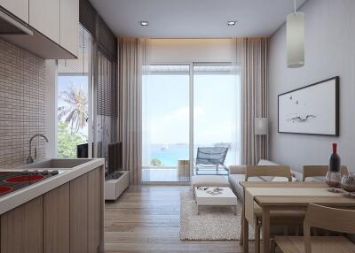 Luxury 1-bedroom apartments, with sea view in Naka Bay Sea View Condo, Kamala project, on Kamala Beach beach