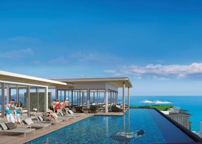Luxury 1-bedroom apartments, with sea view in Naka Bay Sea View Condo, Kamala project, on Kamala Beach beach