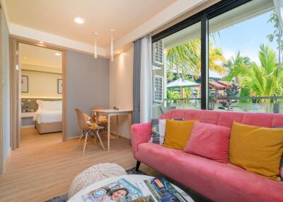 Fashionable 1-bedroom apartments, with garden view in VIP Kata 2 project, on Kata beach