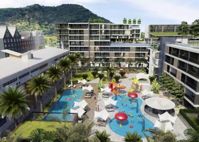 Stylish 1-bedroom apartments, with garden view in VIP Kata 2 project, on Kata beach