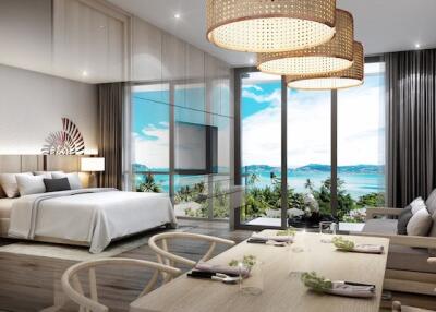 Stunning 1-bedroom apartments, with pool view and near the sea in The Marin project, on Kamala Beach beach