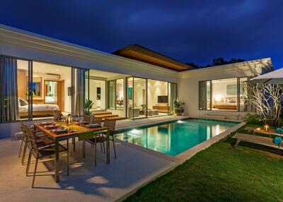 Stylish, spacious 3-bedroom villa, with pool view in Trichada Sky project, on Bangtao/Laguna beach