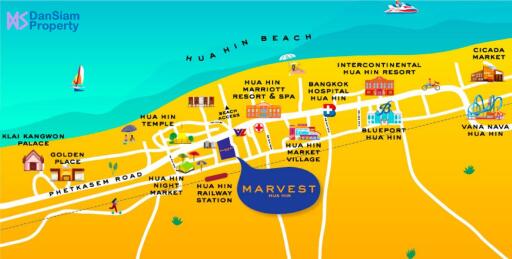 Luxury 1-Bed Condo at Marvest Hua Hin Condominium