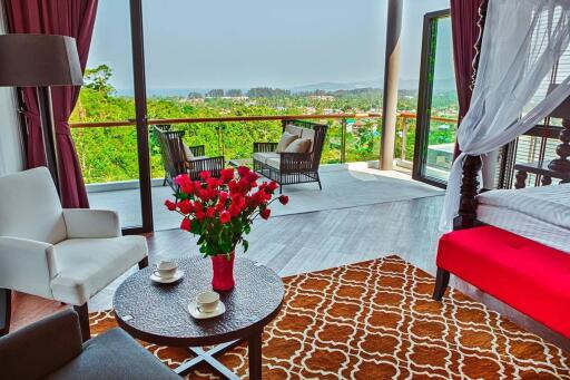 Stunning premium, large 6-bedroom villa, with sea view, on Surin Beach beach