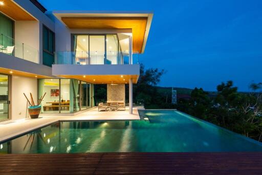 Stylish, large 5-bedroom villa, with sea view in Grand See Through Villas project, on Rawai beach