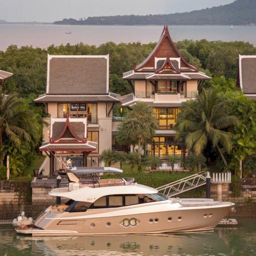 Amazing, large 5-bedroom villa, with sea view in Royal Phuket Marina project, on Koh Kaew beach