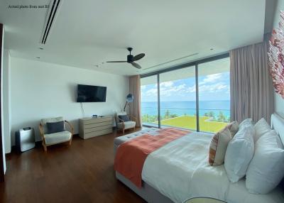 Cozy, large 4-bedroom apartments, with sea view and near the sea in Malaiwana project, on Naithon beach