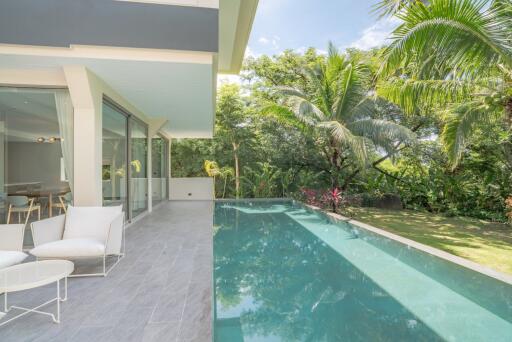 Comfortable premium, large 5-bedroom villa, with mountain view in The Pavilions Phuket project, on Bangtao/Laguna beach  ( + Video review)