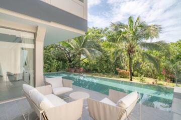 Comfortable premium, large 5-bedroom villa, with mountain view in The Pavilions Phuket project, on Bangtao/Laguna beach  ( + Video review)