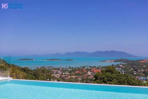 Ultra-modern Design 4-Bedroom Samui Sea View Villa in Plai Laem