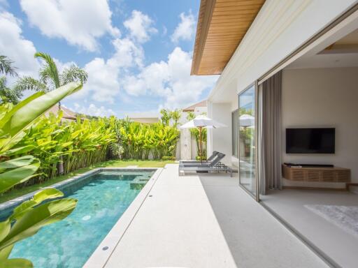 Amazing 3-bedroom villa, with pool view in Trichada Villas project, on Bangtao/Laguna beach