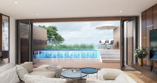 Luxury 3-bedroom apartments, with sea view in Bluepoint Condominiums project, on Patong Beach beach