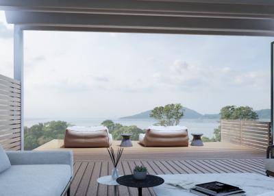 Chic 3-bedroom penthouse, with sea view in Bluepoint Condominiums project, on Patong Beach beach
