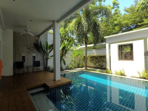 Luxurious 3-bedroom villa, with pool view in Two Villas Oxygen Bangtao project, on Bangtao/Laguna beach