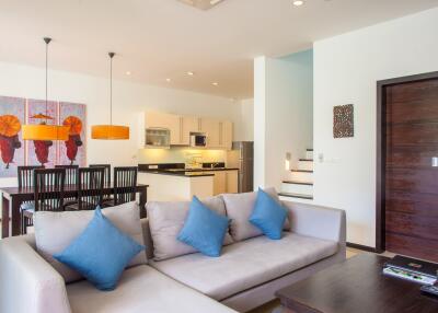 Chic 3-bedroom villa, with pool view in Two Villas Oxygen Bangtao project, on Bangtao/Laguna beach