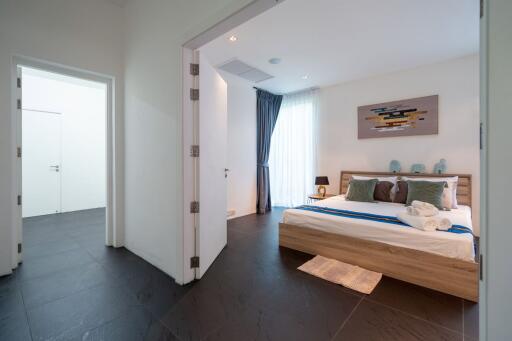 Cozy premium 4-bedroom villa, with sea view and near the sea, on Natai Beach beach