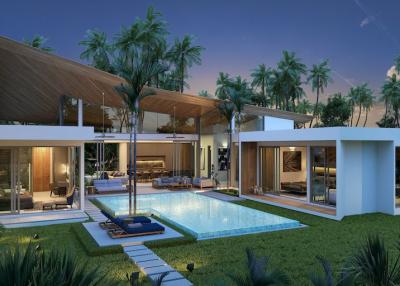 Fashionable premium, spacious 4-bedroom villa, with pool view, on Bangtao/Laguna beach  ( + Video review)