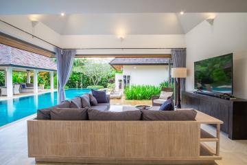 Astonishing, spacious 5-bedroom villa, with pool view in Layan Hills Estate project, on Bangtao/Laguna beach