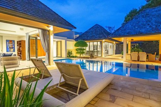 Astonishing, spacious 5-bedroom villa, with pool view in Layan Hills Estate project, on Bangtao/Laguna beach