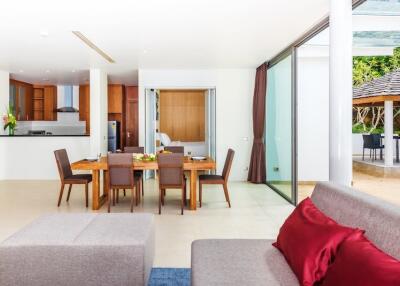 Comfortable 3-bedroom apartments, with garden view in Lotus Gardens project, on Bangtao/Laguna beach