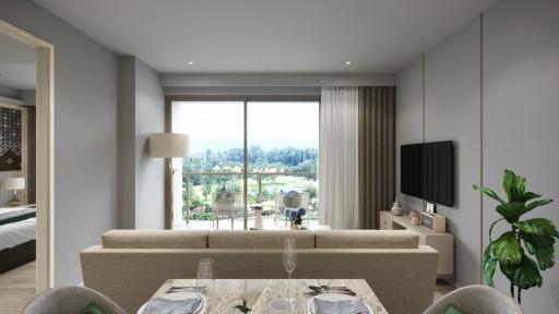 Fashionable 2-bedroom apartments, with garden view and near the sea, on Bangtao/Laguna beach