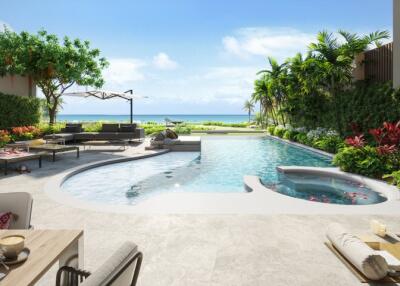 Luxury 3-bedroom apartments, with sea view and near the sea, on Bangtao/Laguna beach