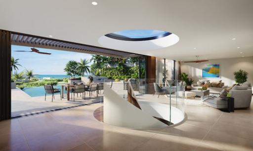 Luxurious, large 4-bedroom villa, with sea view and near the sea, on Bangtao/Laguna beach