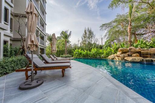 Comfortable 1-bedroom apartments, with pool view in The Title Residencies Naiyang project, on Nai Yang beach