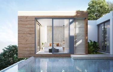 Luxurious 3-bedroom villa, with garden view, on Layan Beach beach