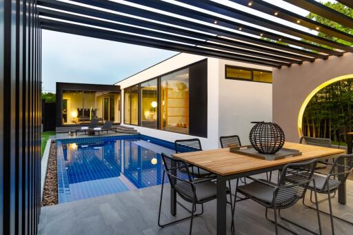 Stylish 3-bedroom villa, with pool view in Villoft Zen Living Resort and Spa project, on Bangtao/Laguna beach