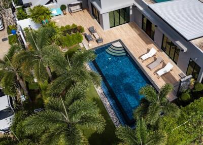 Amazing 3-bedroom villa, with pool view in Baan Bua Modern Zen project, on Nai Harn beach