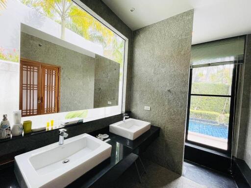 Amazing 3-bedroom villa, with pool view in Baan Bua Modern Zen project, on Nai Harn beach