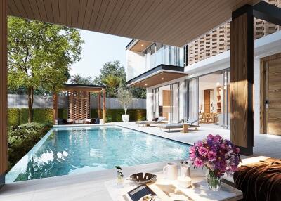 Chic, spacious 4-bedroom villa, with pool view, on Bangtao/Laguna beach
