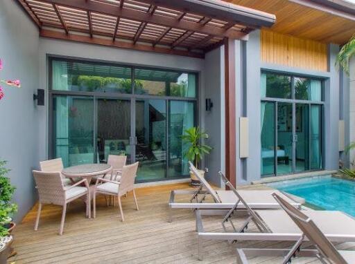 Stylish 3-bedroom villa, with pool view in Onyx project, on Nai Harn beach