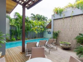 Stylish 3-bedroom villa, with pool view in Onyx project, on Nai Harn beach