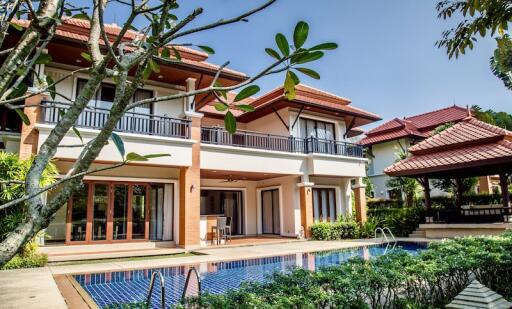 Chic, large 4-bedroom villa, with pool view in Angsana Villas Resort project, on Bangtao/Laguna beach  ( + Video review)