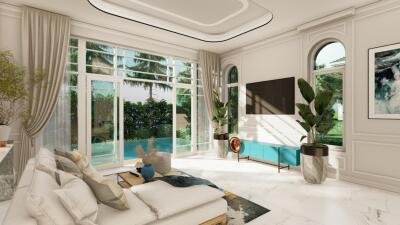 Luxury 3-bedroom villa, with pool view, on Bangtao/Laguna beach