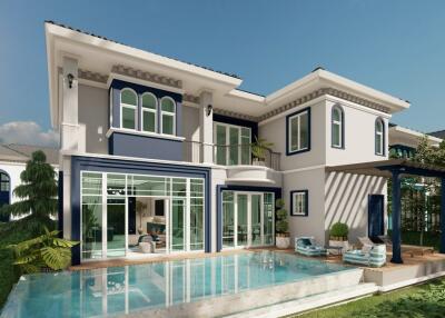 Exclusive, spacious 3-bedroom villa, with pool view, on Bangtao/Laguna beach