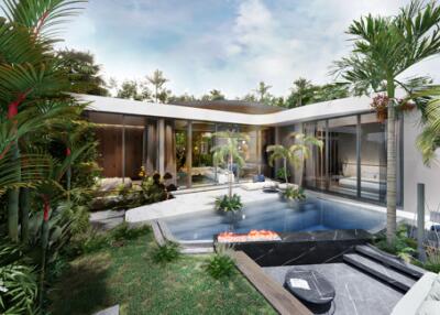 Luxury 3-bedroom villa, with pool view, on Bangtao/Laguna beach