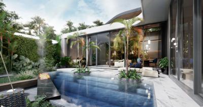 Fashionable 3-bedroom villa, with pool view, on Bangtao/Laguna beach